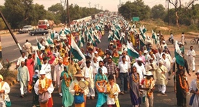 Footmarch from Palwal to Delhi from 20th to 23rd February